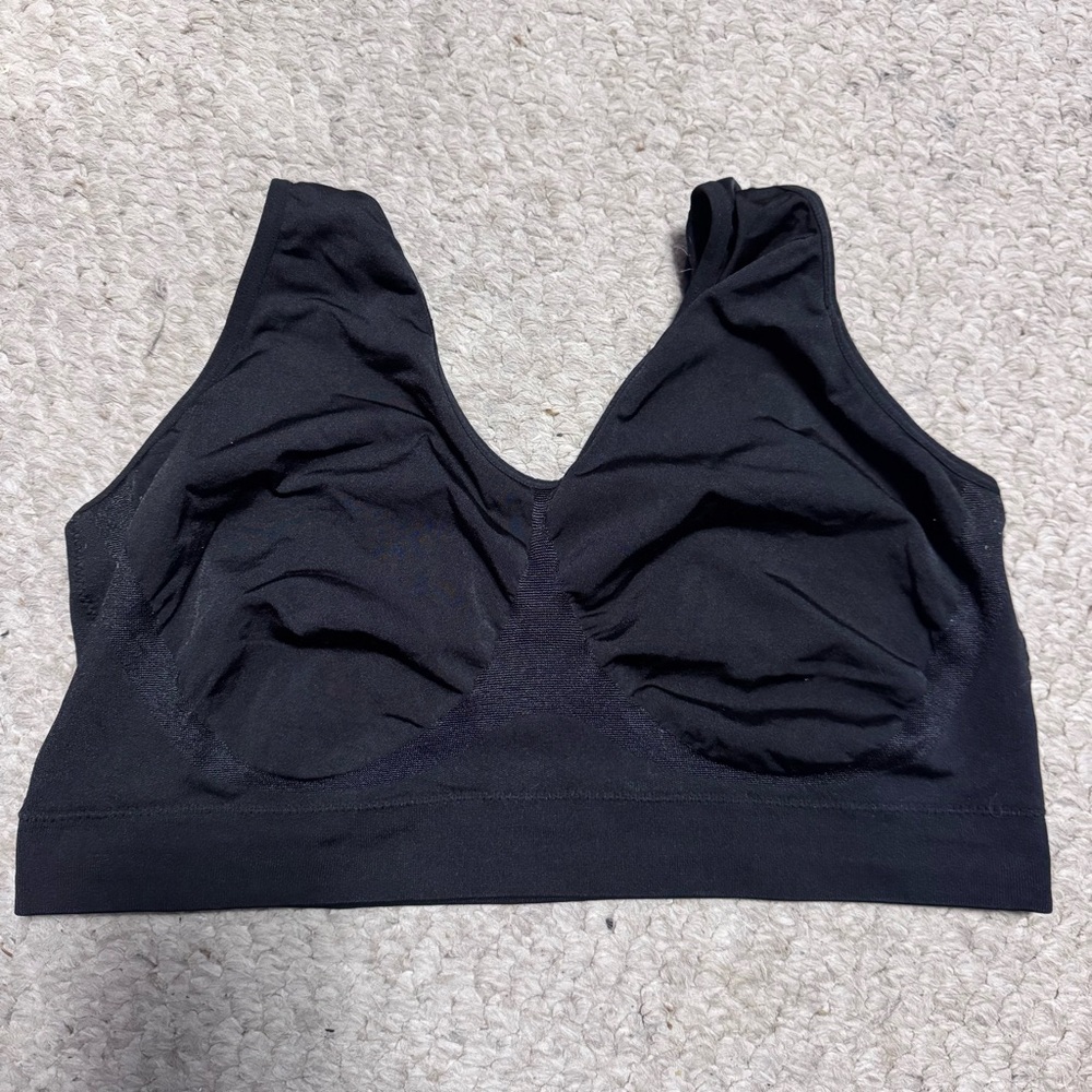Truekind Everyday Throw-on Wireless bra Bralette 2XL black gently used